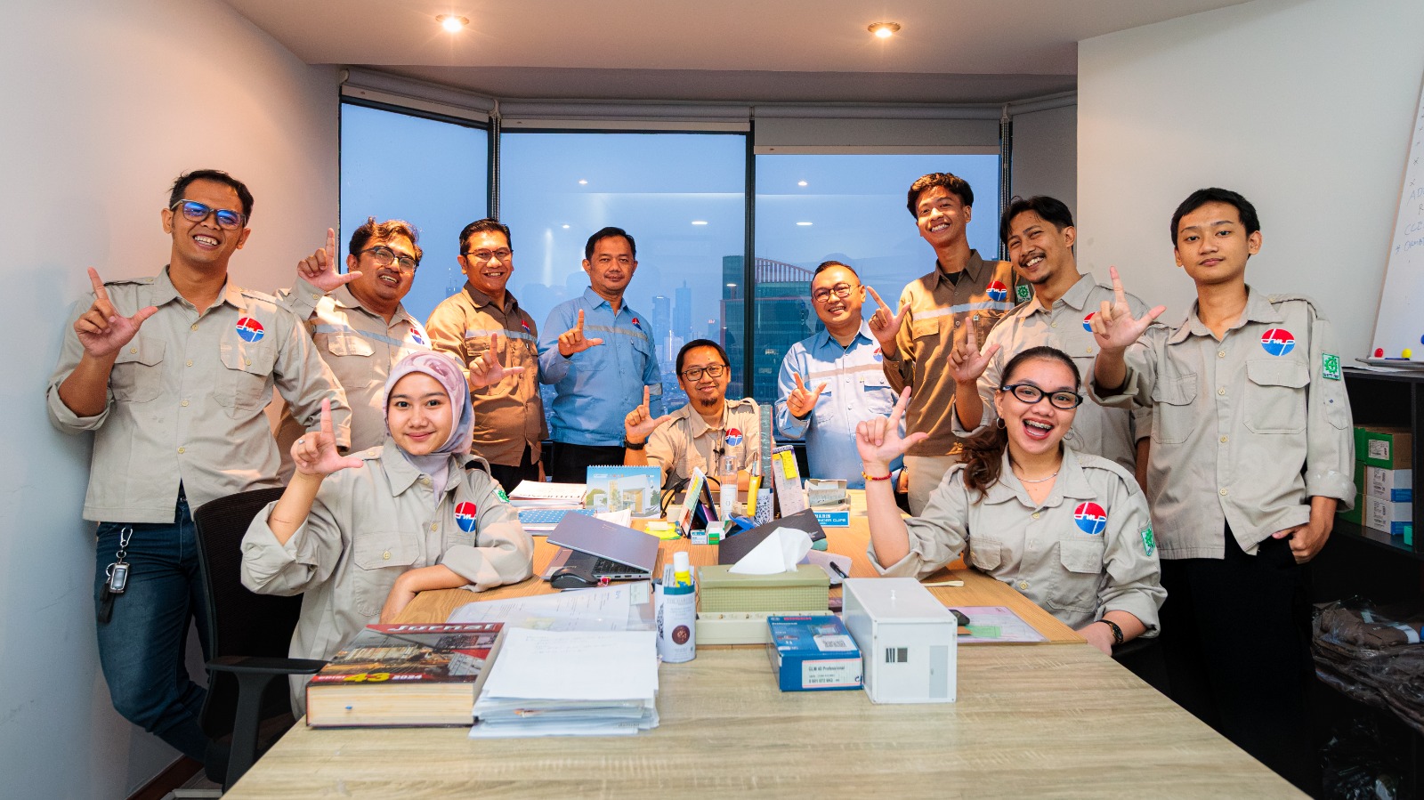 The PT Lis Karya team at its Jakarta office